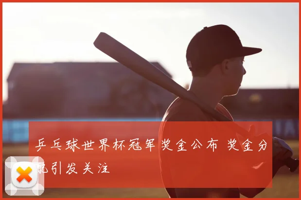 乒乓球世界杯冠军奖金公布 奖金分配引发关注